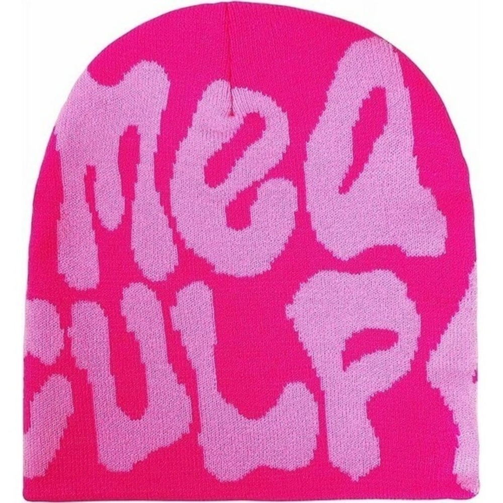 New Kids Highlighter Pink Beanie Hat